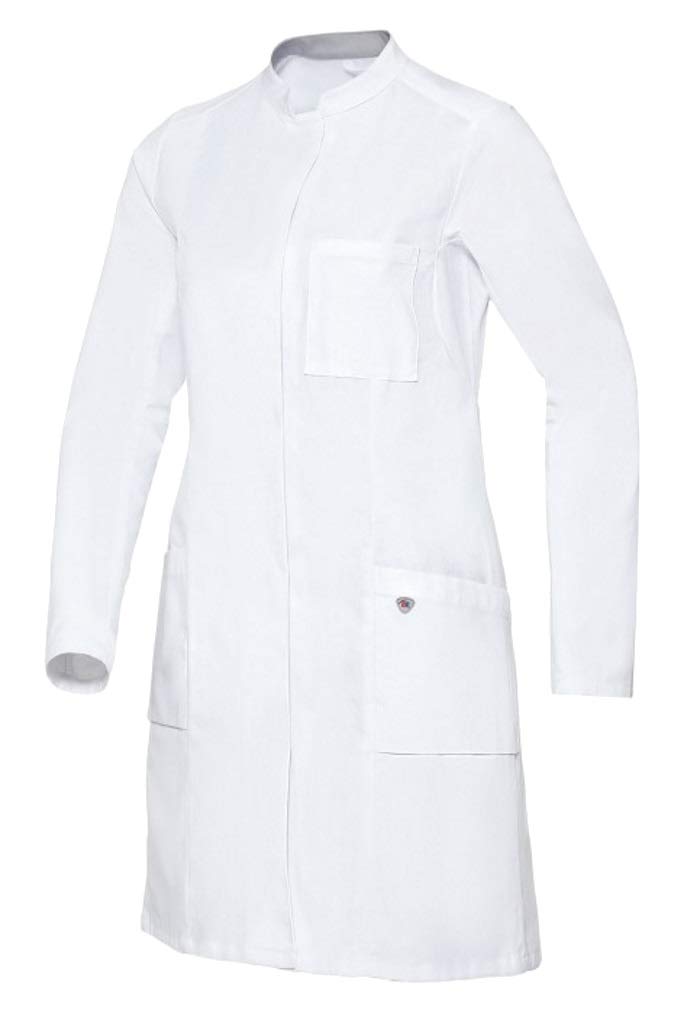  [AUSTRALIA] - BP 1752-130-0021-50n Doctor's coat for women, long sleeve, arm lift system, 205.00 g/m² Pure cotton, white, 50n