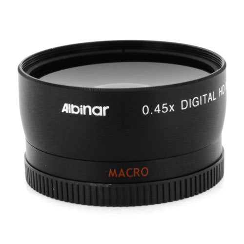  [AUSTRALIA] - Albinar 0.45x 58mm Wide Angle HD MC Fisheye Lens with Macro - Black