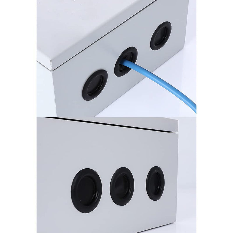  [AUSTRALIA] - Vrupin 188 Pieces Closed Rubber Grommet Firewall Solid Closed Hole Plug Assortment Kit for Wire Electrical Appliance Plumbing 7 Sizes