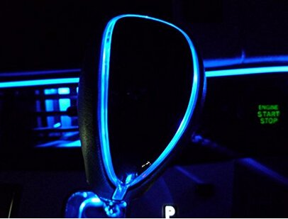  [AUSTRALIA] - XYZCTEM Universal 110mm Touch Activated Ultra Blue LED Light Illuminated Shift Knob,Fits for Most Cars with Button-Less Operated Shifter-Make Sure Fits Your Car Before Place Order