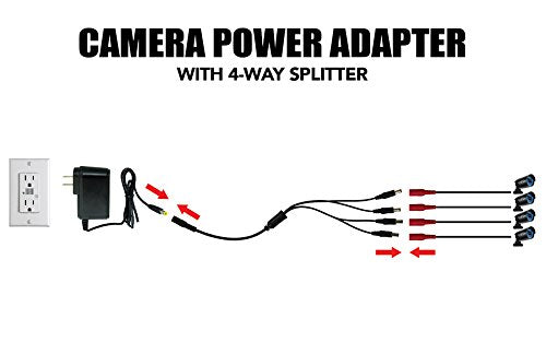  [AUSTRALIA] - Night Owl Security Camera Power Adapter with 4-Way Power Splitter