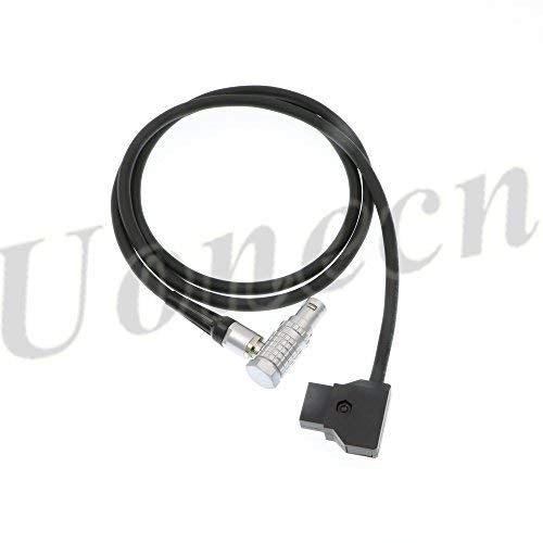  [AUSTRALIA] - Uonecn Red Epic Scarlet Camera Power Cable D Tap to Right Angle 1B 6 Pin Female Flexible Thin Cord 39''