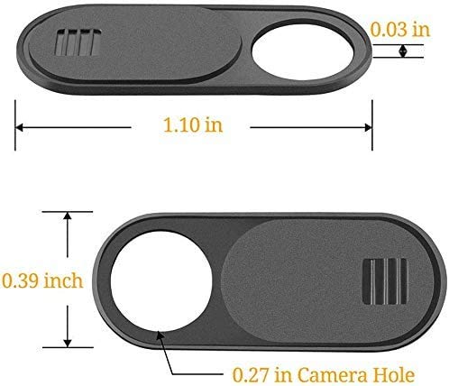  [AUSTRALIA] - Webcam Cover Slide, 0.027 inch Ultra Thin Webcam Privacy Protector Camera Blocker for MacBook Pro, Laptop, Tablets, Smartphone, iPad, iMac, Echo Show, 6 Pack