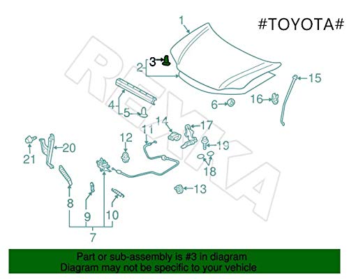 Rexka 25pcs Hood Insulation Retainer Clips for Toyota Lexus 90467-09006 - LeoForward Australia