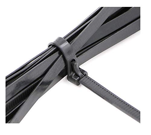  [AUSTRALIA] - Helonge Reusable Cable Ties, 100 Pcs Fastening Cable Zip Ties 6" 8" 10" 12" 14" Four Length Nylon Self Locking Wire Ties (8x200mm (100 Pcs)) 8x200mm (100 Pcs)