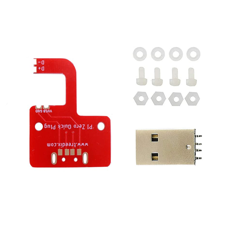  [AUSTRALIA] - Treedix Compatible with Raspberry Pi Zero V1.3/Zero W/WH USB-Micro to USB-A Adapter USB Adapter Plug into Computer USB Port Power Supply and USB OTG Available