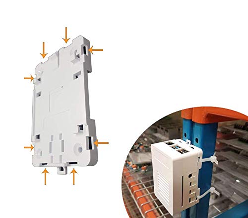  [AUSTRALIA] - MaticBox4 Case for Raspberry Pi 4 – Low Profile, Stackable, Universally Mountable DIN Rail, Automation Friendly, Fan Support (White) White