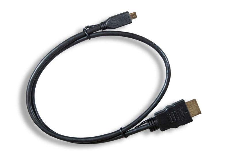 Cablelera Micro HDMI to HDMI 34AWG 1', Black Color (ZC95B1MM-01) 1ft - LeoForward Australia