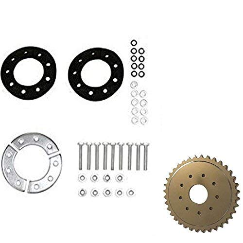  [AUSTRALIA] - CDHPOWER Sprocket and Clamp Assembly 36 Teeth 9 Holes Sprocket & Sprocket Installation Set-66cc/80cc Gas Motor Engine Kit