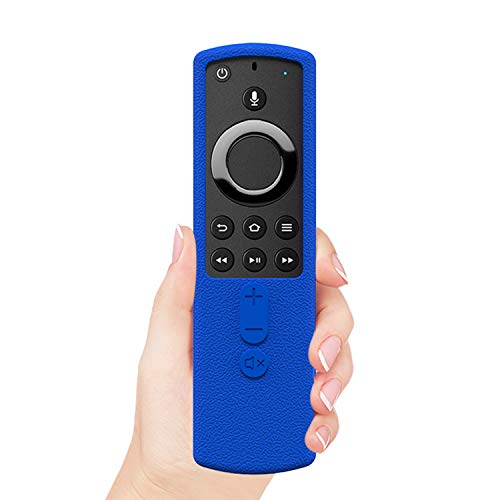 SIKAI Remote Case for 5.6 inch Fire TV Stick 4K Remote Skin-Friendly Shockproof Silicone Cover Compatible with Fire TV Stick 4K All-New Alexa Voice Remote Anti-Lost with Loop (Blue) - LeoForward Australia