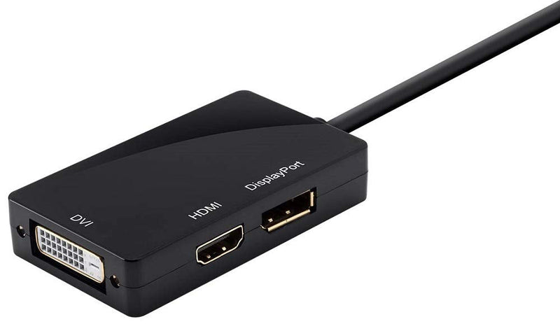  [AUSTRALIA] - Monoprice Mini DisplayPort 1.1 to HDMI, DVI & DisplayPort Adapter, Black (112744)
