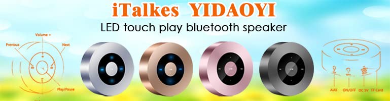 [AUSTRALIA] - LED Touch Bluetooth Speaker Portable Wireless Speakers with HD Sound / 12-Hour Playtime/Bluetooth 5.0 / Micro SD Support, for iPhone/ipad/Samsung/Tablet/Laptop/Echo dot (Gray) Gray