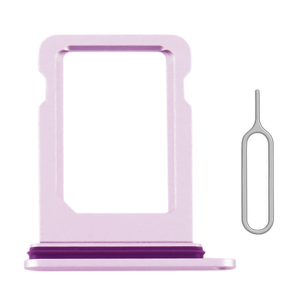  [AUSTRALIA] - Perzework SIM Card Tray Holder Slot Replacement for iPhone 12 Mini with Waterproof Rubber Ring and Eject Pin (Purple) Purple