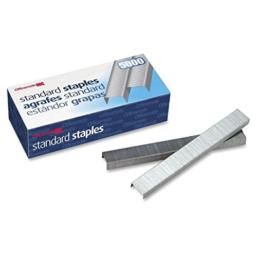  [AUSTRALIA] - Officemate Standard Staples, 210 per Strip, 20 Sheets Capacity, 5,000 per Box (91900)