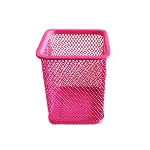 Pen Holder Pencil Holder for Desk - Metal Mesh Office Desk Pen Organizer Holders - 2 Pack (Pink & Pink) - LeoForward Australia