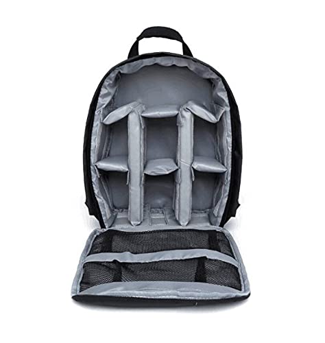  [AUSTRALIA] - WINVIN Waterproof SLR/DSLR Camera Backpack Shoulder Bag Travel Case for Canon Nikon Sony Digital Lens (Grey) Gray