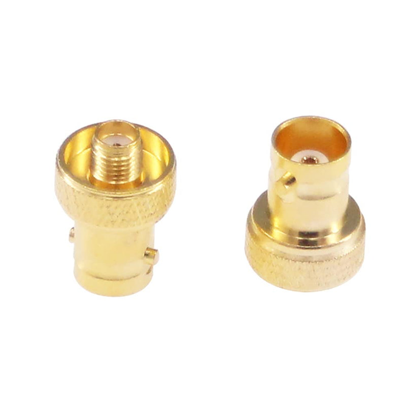  [AUSTRALIA] - RFaha 5pcs SMA Female to SMA Female RF Coax Adapter SMA to BNC Gold Plated Coaxial Connector(F43-5)