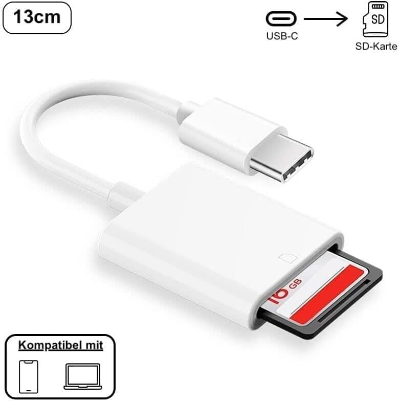  [AUSTRALIA] - Card Reader USB C Memory Card Reader Mobile Phone SD to Type C OTG Adapter USB Card Reader