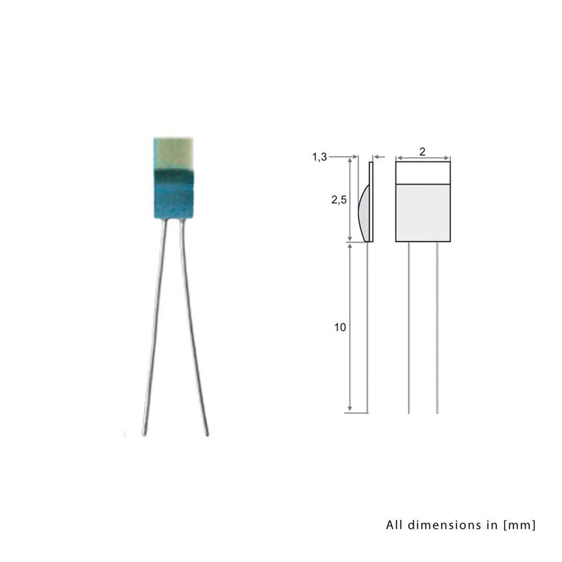  [AUSTRALIA] - iOVEO 401PT01000 - PT1000 temperature sensor, 5 pieces/platinum chip, DIN EN 60751, up to 550°C single