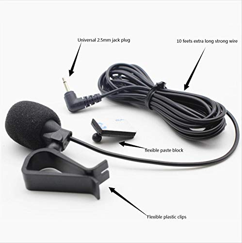 2.5mm Microphone Mic Assembly for Car Vehicle Head Unit Bluetooth Enabled Stereo Radio GPS DVD for Pioneer - LeoForward Australia