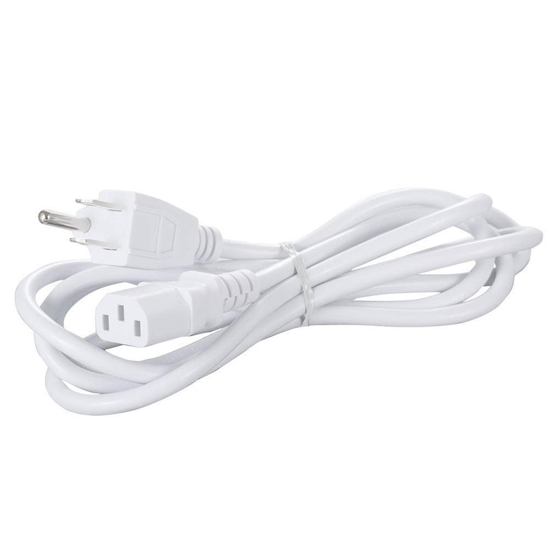 White AC Power Cord Cable Replacement for Computer Plasma TV Printer Monitor - LeoForward Australia