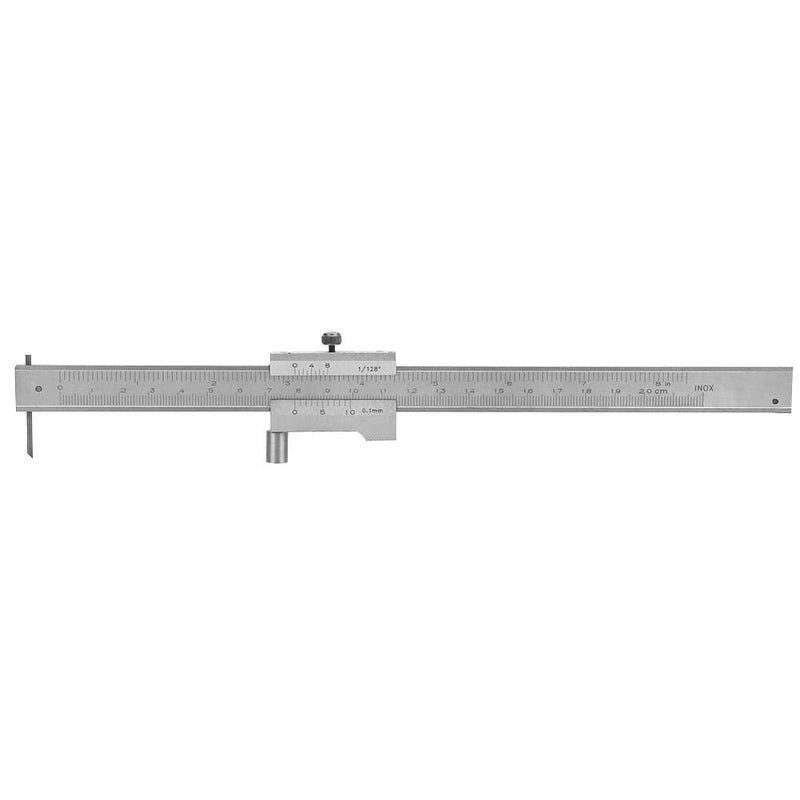  [AUSTRALIA] - Vernier Caliper 0-200 mm Stainless Steel Pocket Vernier Caliper with Locking Screw Parallel Marking Gauge Vernier Caliper Measuring Tool (0-200 mm)