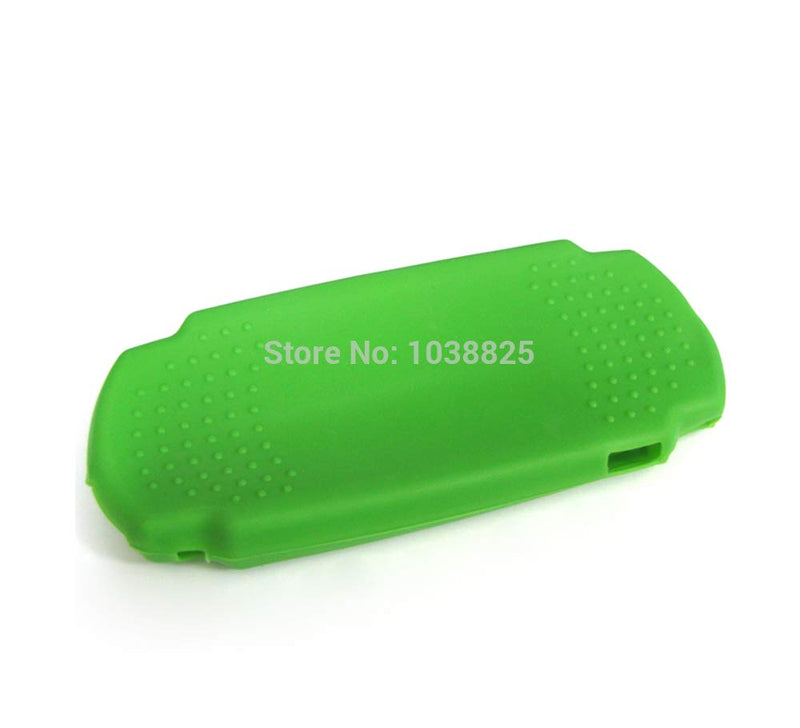  [AUSTRALIA] - Silicone Rubber Case Protective Soft Gel Cover Skin Shell for PSP2000 PSP 2000 3000 PSP3000 (Green) Green