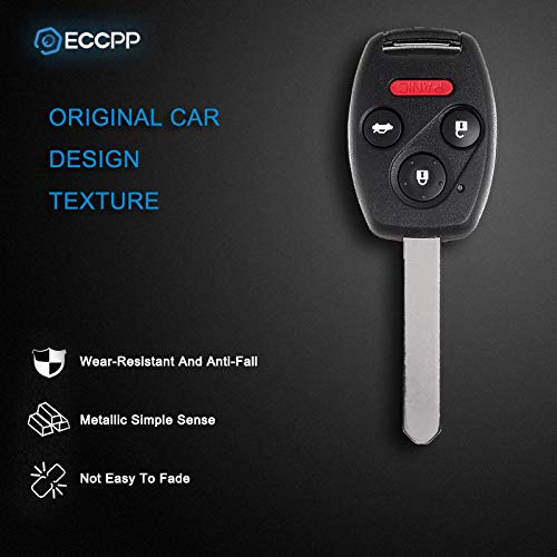  [AUSTRALIA] - ECCPP Replacement fit for 2PCS 313.8MHz Uncut Keyless Entry Remote Ignition Key Control Fob Honda Accord CR-V Element OUCG8D-380H-A