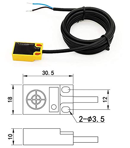  [AUSTRALIA] - Inductive proximity switch/sensor 12-24 volts TL-W5MB1 PNP 5mm CNC 3D printer endstop square