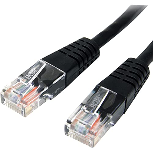  [AUSTRALIA] - StarTech.com Cat5e Ethernet Cable - 10 ft - Black - Patch Cable - Molded Cat5e Cable - Network Cable - Ethernet Cord - Cat 5e Cable - 10ft (M45PATCH10BK) 10 ft / 3m