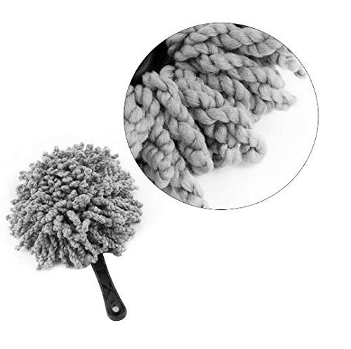  [AUSTRALIA] - Multi-functional Car Duster Cleaning Dirt Dust Clean Brush Dusting Tool Mop Gray car cleaning products Brand New