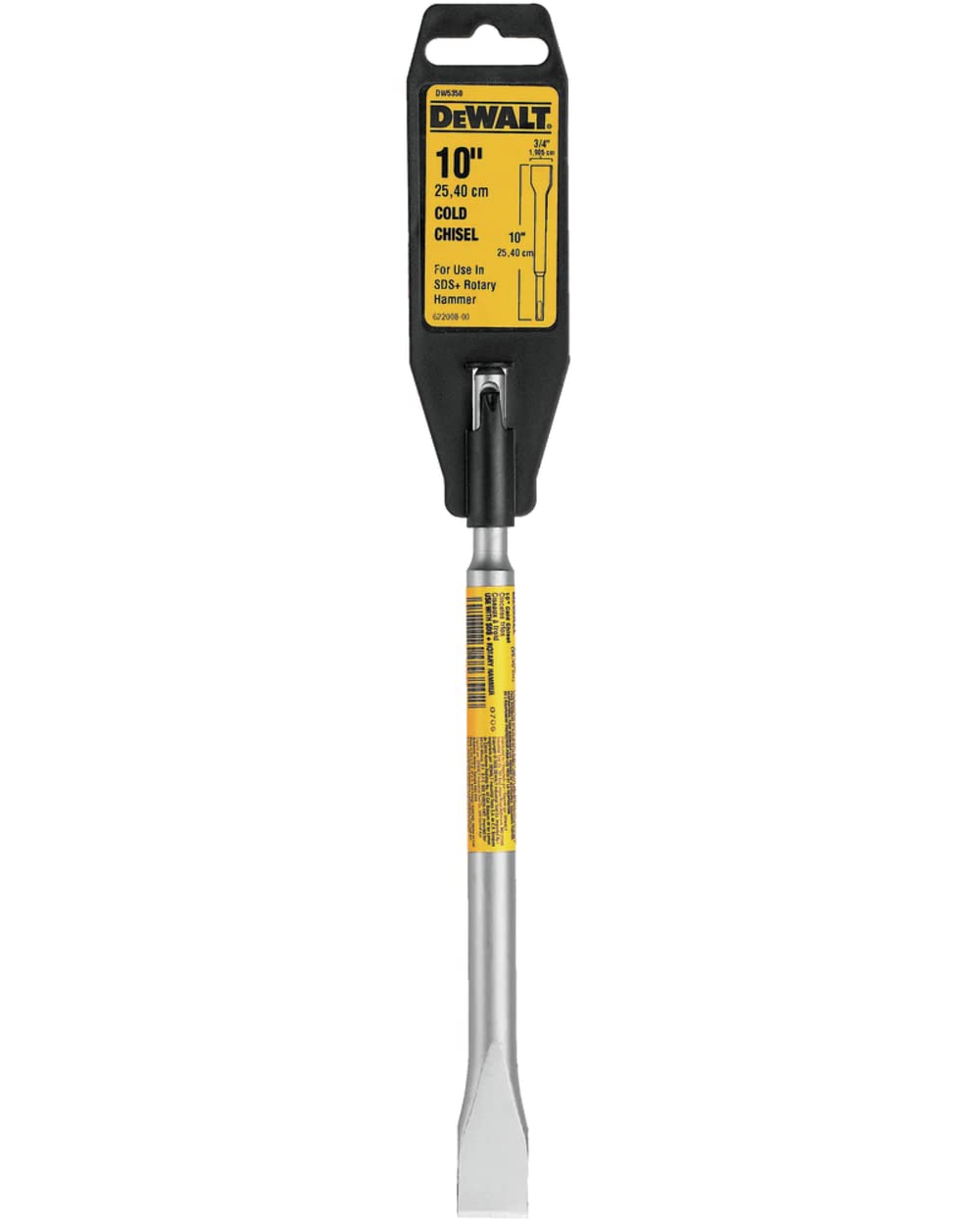  [AUSTRALIA] - DEWALT DW5350 10-Inch SDS Plus Cold Chisel Bit, Silver