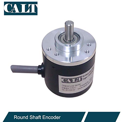  [AUSTRALIA] - 38mm Outer Diameter 6mm Solid Shaft Rotary Encoder 1000PPR 5V Line Driver TTL Line driver with 5V