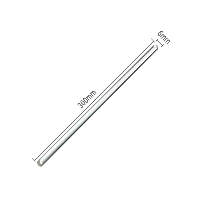  [AUSTRALIA] - Burry Life Science Glass Stick 12" Length Stir Rod with Both Ends Round 8pcs/pk
