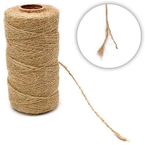  [AUSTRALIA] - 328 Feet Natural Jute Twine Craft Twine Best Industrial Packing Materials Heavy Duty Natural Twine Christmas Twine Durable Packing String 1Pcs/328 Feet