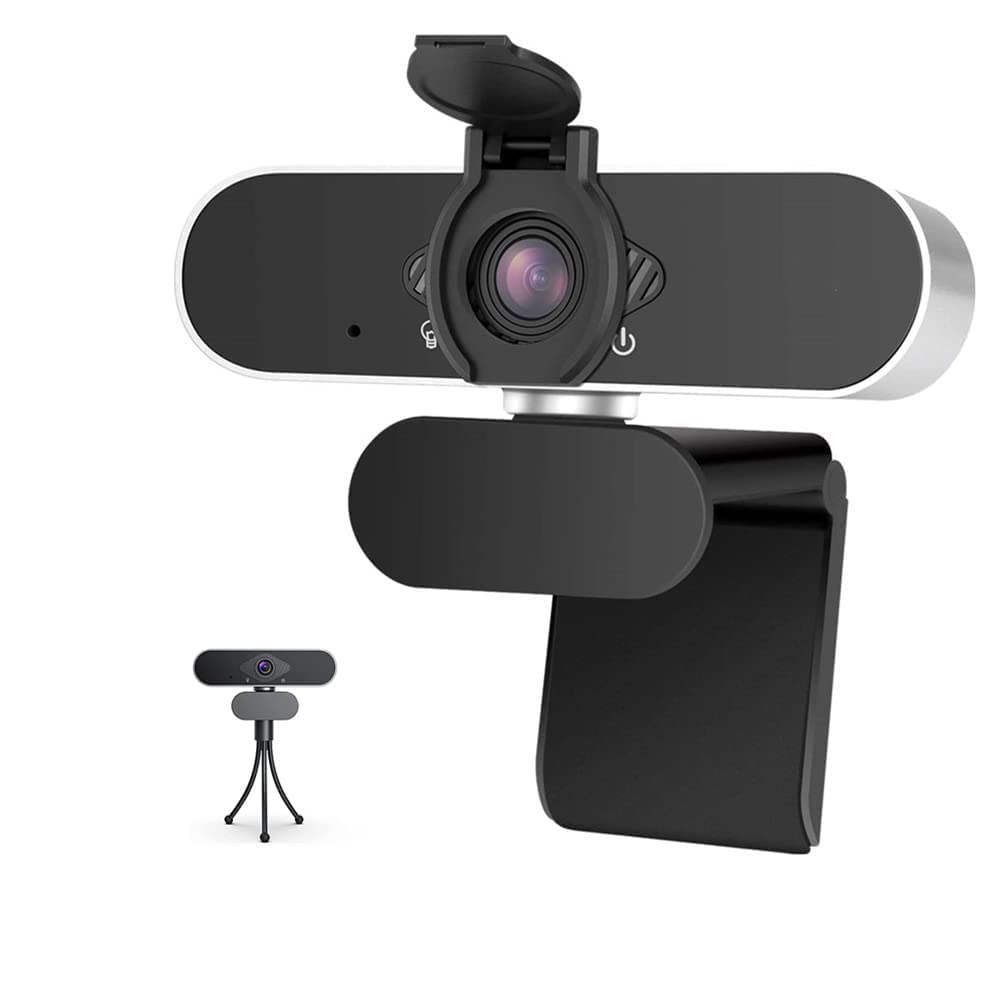  [AUSTRALIA] - Webcam with Microphone, 1080P HD Webcam with Auto Light Correction for Desktop/Laptop, Streaming Computer USB Web Camera for Video Conferencing, Teaching, Streaming, and Gaming