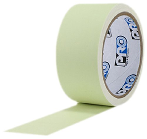  [AUSTRALIA] - ProTapes Pro Glow Phosphorescent Vinyl Glow in the Dark Tape, 18 mils Thick, 10 yds Length x 1" Width (Pack of 1) 1" x 10 yds Tape 1 Roll