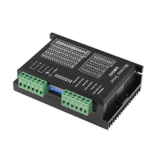  [AUSTRALIA] - CNC Digital Microstep driver DM542 Stepper Motor Controller 2-phase Digital Stepper Motor Driver 20-50V DC Max 4.2A for Nema 17, Nema 23 and Nema 34 series stepper motor, Replace M542 M542H