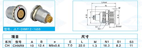  [AUSTRALIA] - DRRI Egg.0B.306.CLL 6Pin Push Pull Circular Connector (6Pin, Socket)