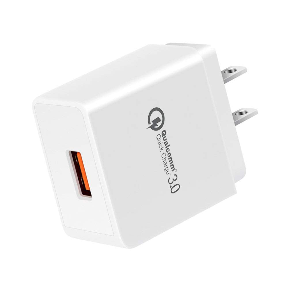  [AUSTRALIA] - Quick Charge 3.0, 18W USB Wall Charger QC 3.0 Adapter 3A Fast Charger Compatible with iPhone 12 11 Pro X XR XS Max | Galaxy S21 S20 FE S10 S10e S9 S8 Note 20 Ultra 10 9 8 | Pixel 5-4A-4-3-2-XL Phones