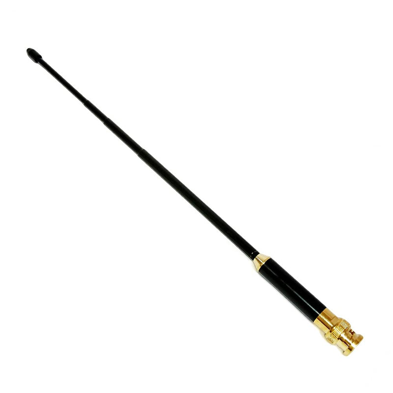  [AUSTRALIA] - UngSung Handheld Radio Antenna Dual Band VHF UHF Telescopic Retractable Antenna 144/430 MHz with BNC Connector 4 Section Chrome-Plated Copper Aerial for Outdoor Auto Car Ham Walkie Talkie Radio