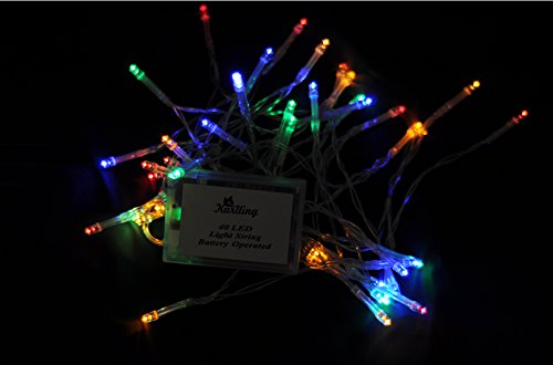 Karlling Battery Operated Multicolor 40 LED Fairy Light String Wedding Party Xmas Christmas Decorations(Multicolor) General 40 Leds Rgb (Red, Green, Blue) - LeoForward Australia