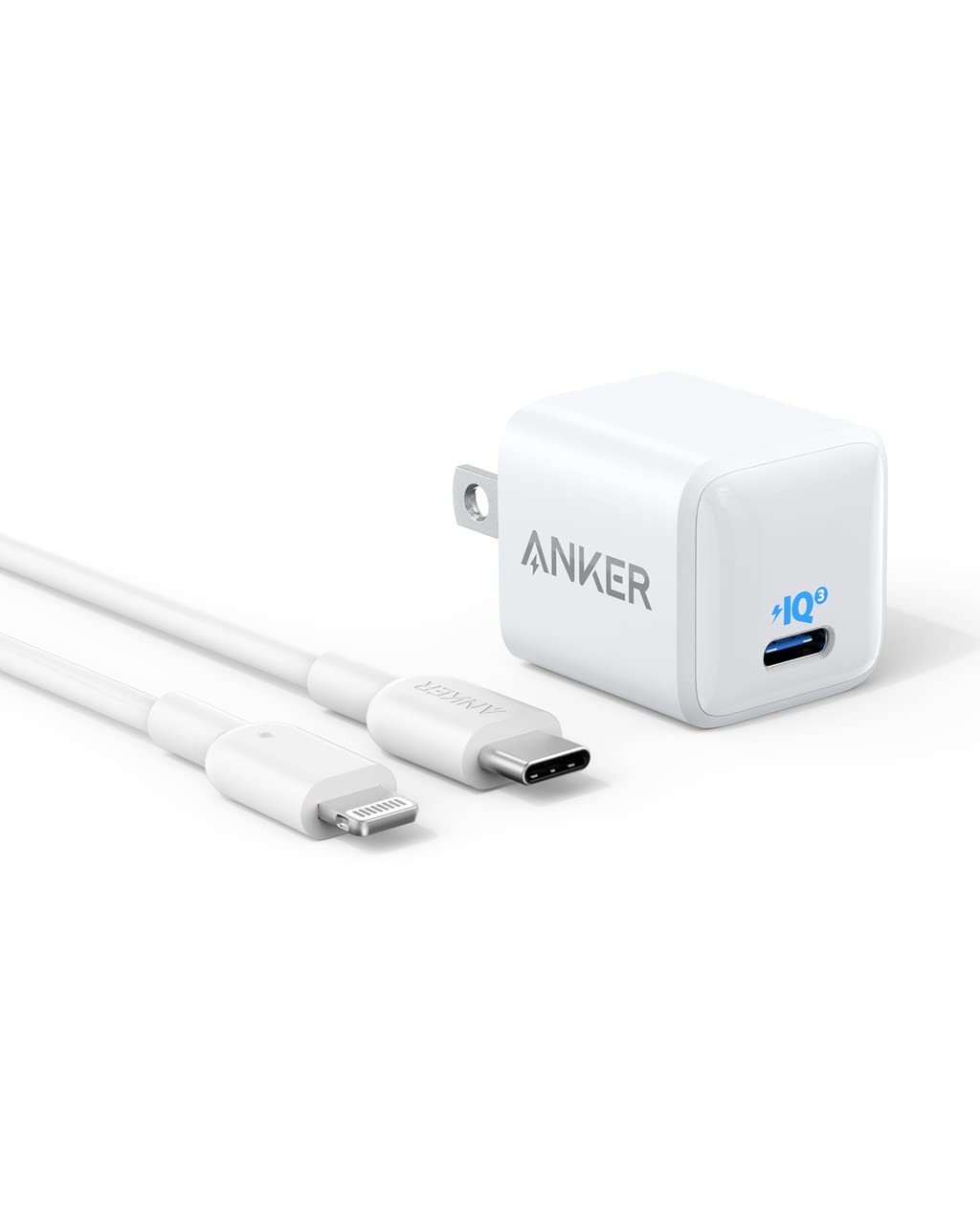  [AUSTRALIA] - USB C Charger 20W, Anker 511 Charger ( Nano ), PIQ 3.0 Durable Compact Fast Charger with 6ft USB C to Lightning Cable (MFi Certified) for 14/14 Plus/14 Pro/14 Pro Max/13/ iPad Pro and More