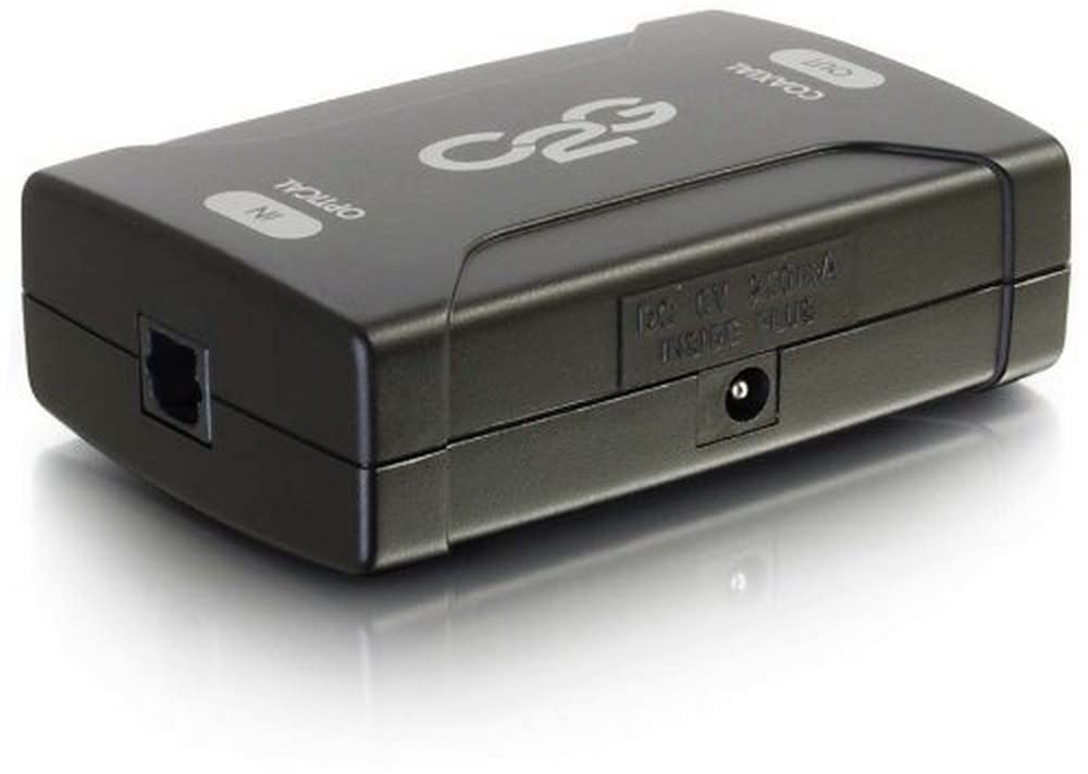  [AUSTRALIA] - C2G 40019 Optical to Coaxial Digital Audio Converter, TAA Compliant, Black