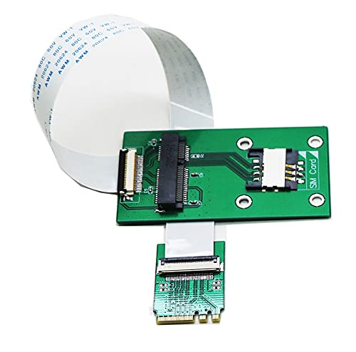  [AUSTRALIA] - Sintech Mini PCI-E Card to M.2(NGFF) Key A/E Cable with SIM Card Slot for WiFi/WWAN/LTE Module