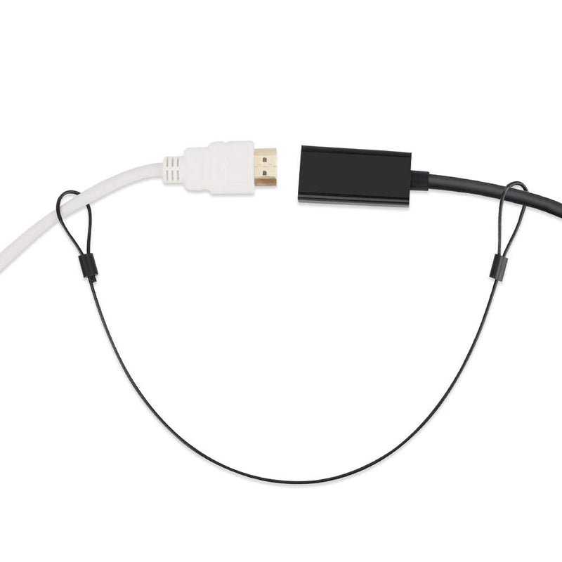  [AUSTRALIA] - 10ft Universal Cable Adapter Tether, Custom Length Security Wire Tethers, DIY, Adjustable, Tamper-Resistant, Secure Conference Room Computer Dongle