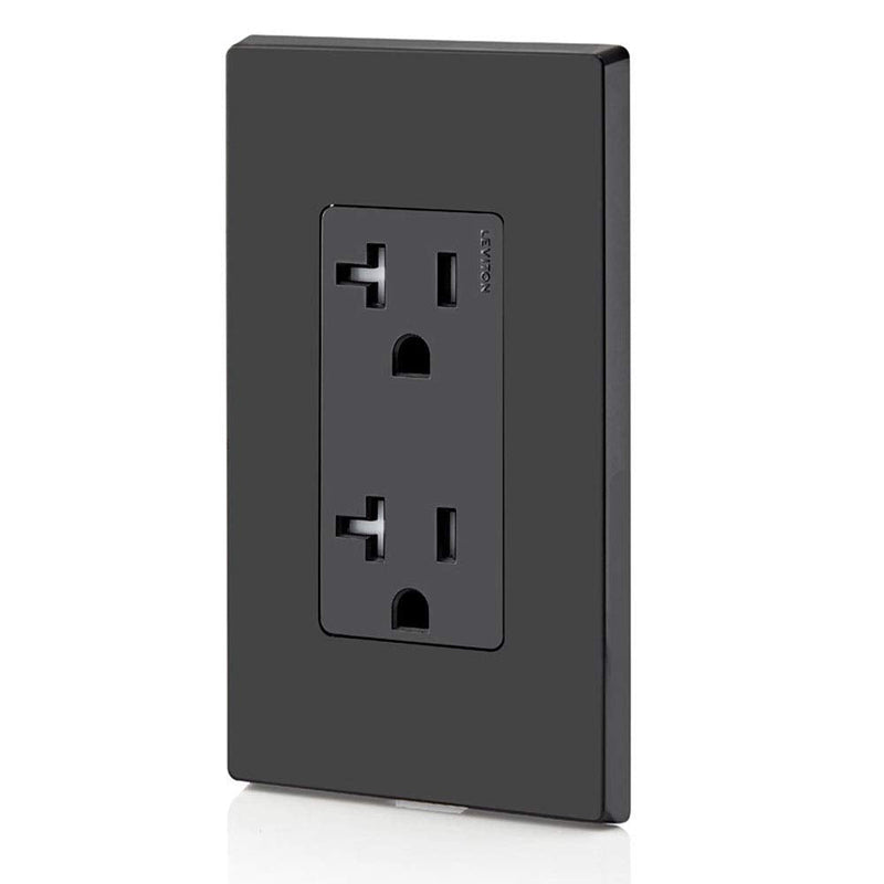  [AUSTRALIA] - Leviton T5825-E 20 Amp, Tamper-Resistant, Decora Duplex Receptacle, Residential Grade, Black