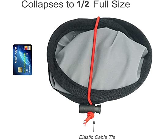  [AUSTRALIA] - Foto&Tech Double-Sided 18% Gray Card and White Balance Disc, Gray and Neutral White Panel with Nylon Bag and Cable Tie, Collapsible Reference Reflector Focus Board for Camera Photography (24"/60cm) 24"/60cm