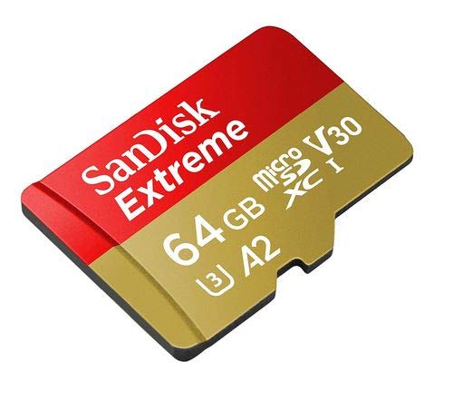  [AUSTRALIA] - SanDisk Extreme 64GB (5 Pack) MicroSD Memory Card for DJI Mavic Mini 2, Mavic Mini, Mavic Air 2 Drone - C10 A2 V30 SDXC (SDSQXA2-064G-GN6MN) Bundle with (1) Everything But Stromboli Micro Card Reader