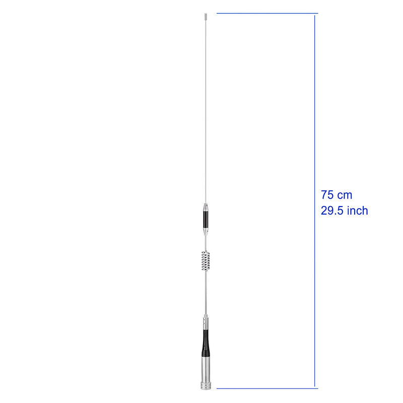  [AUSTRALIA] - Bingfu Vehicle Dual Band Ham Radio Mobile Radio Antenna PL259 VHF UHF 136-174MHz 400-470MHz Amateur Mobile Transceiver Car Antenna for BTECH ICOM Kenwood Midland Yaesu TYT AnyTone Radioddity Cobra